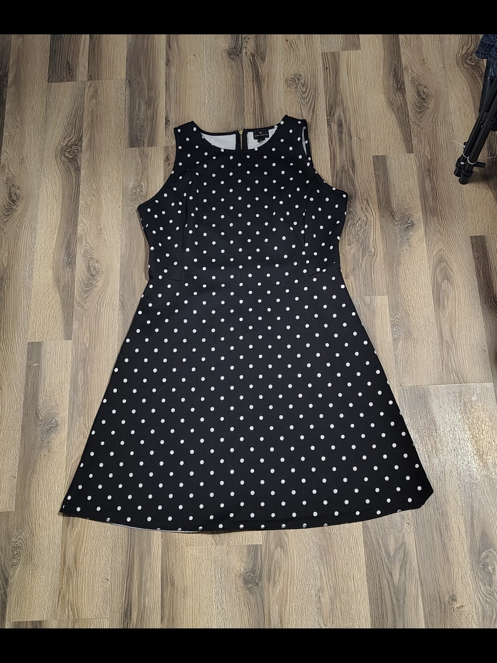 Ladies Large Barbie Style Polka Dot Fit & Flare Party Dress